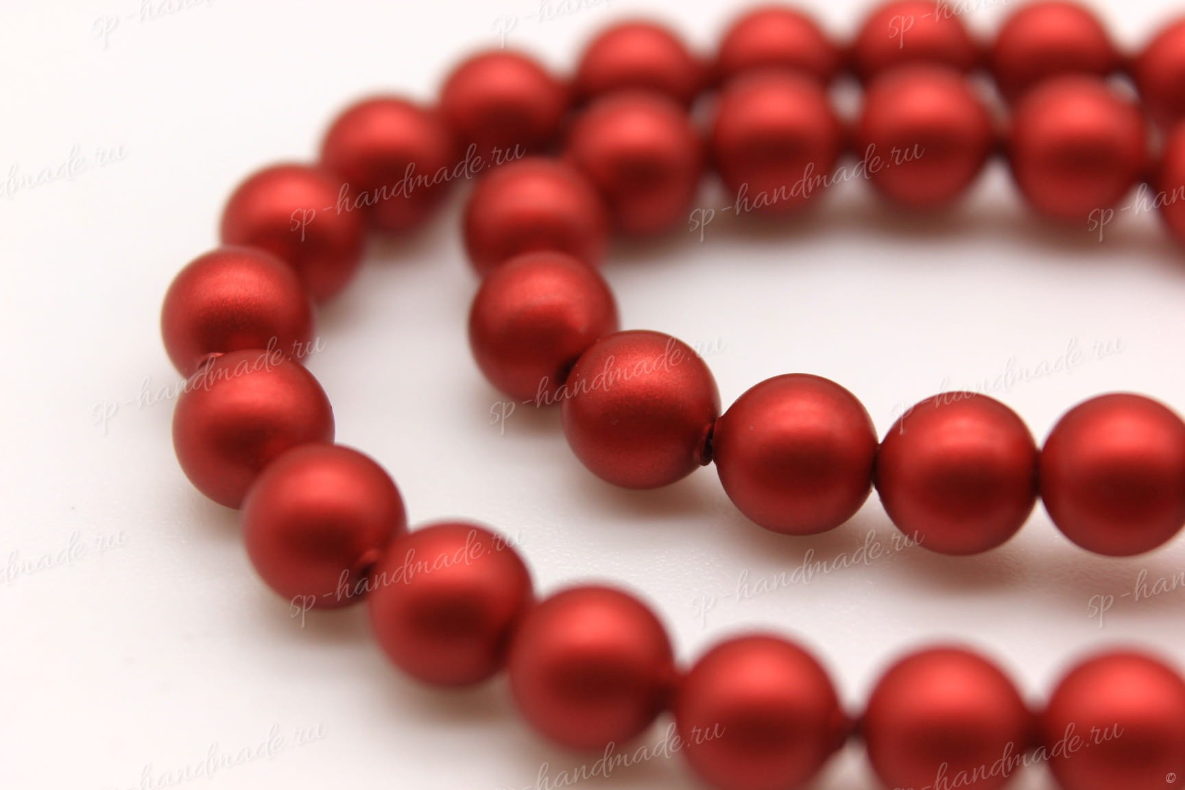 Купить Жемчуг Swarovski 5810 5 мм Rouge (ярко-красный) 10 шт с ...