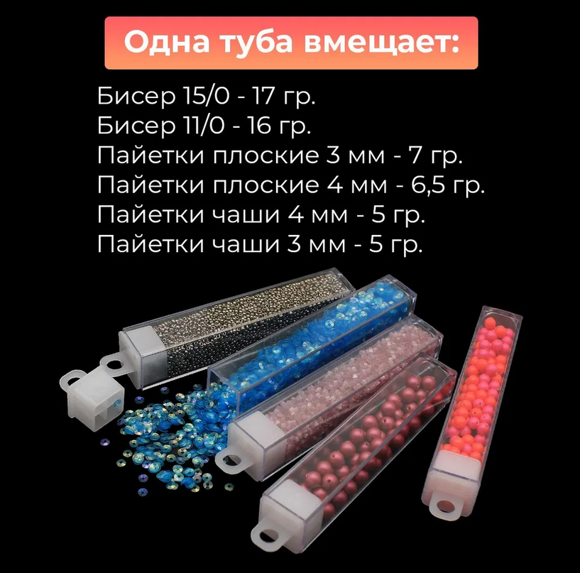 Купить Туба пластиковая прозрачная с крышкой (размер 8.5*1.5*1.5 см ...