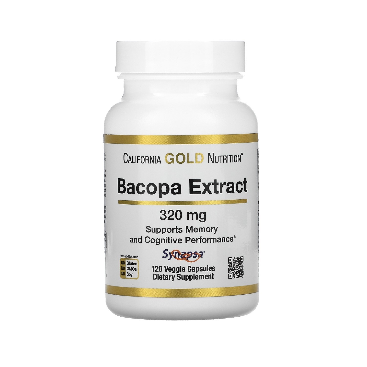 Купить California Gold Nutrition Bacopa Extract 320 мг 120 вег. капсулы ...