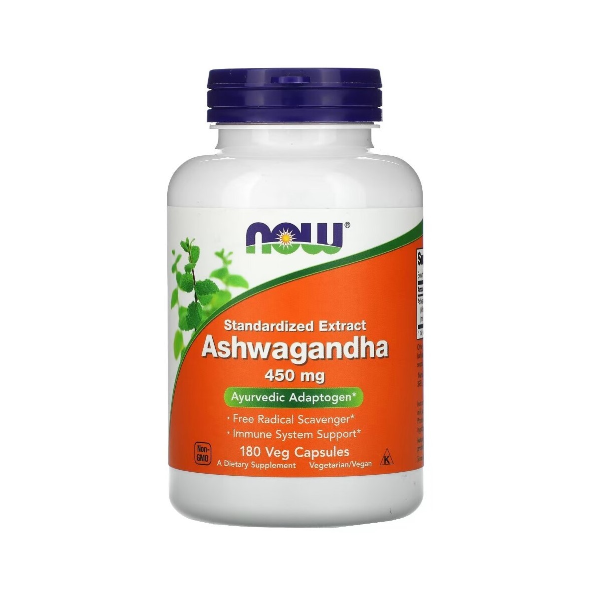 Купить NOW Ashwagandha Extract 450 мг 180 вег. капсул в Новосибирске с ...