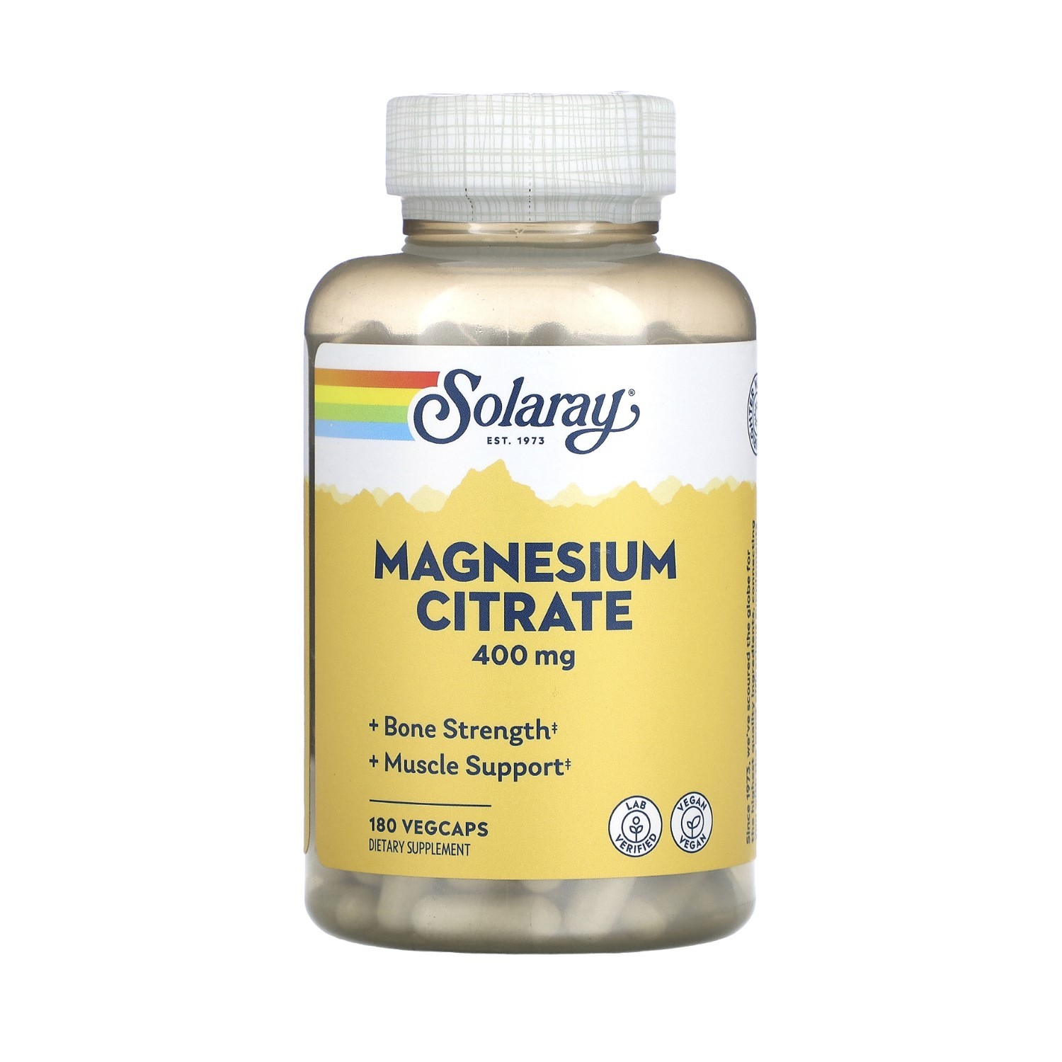 Купить Solaray Magnesium Citrate 400 мг 180 капсул в Новосибирске с ...