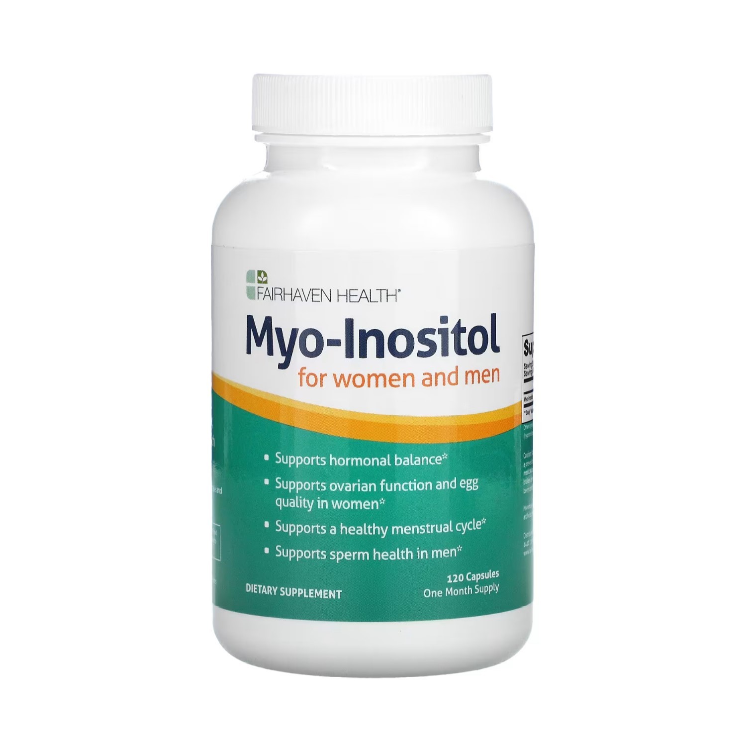 Купить Fairhaven Health MYO-Inositol, для женщин и мужчин, 120 капсул в ...