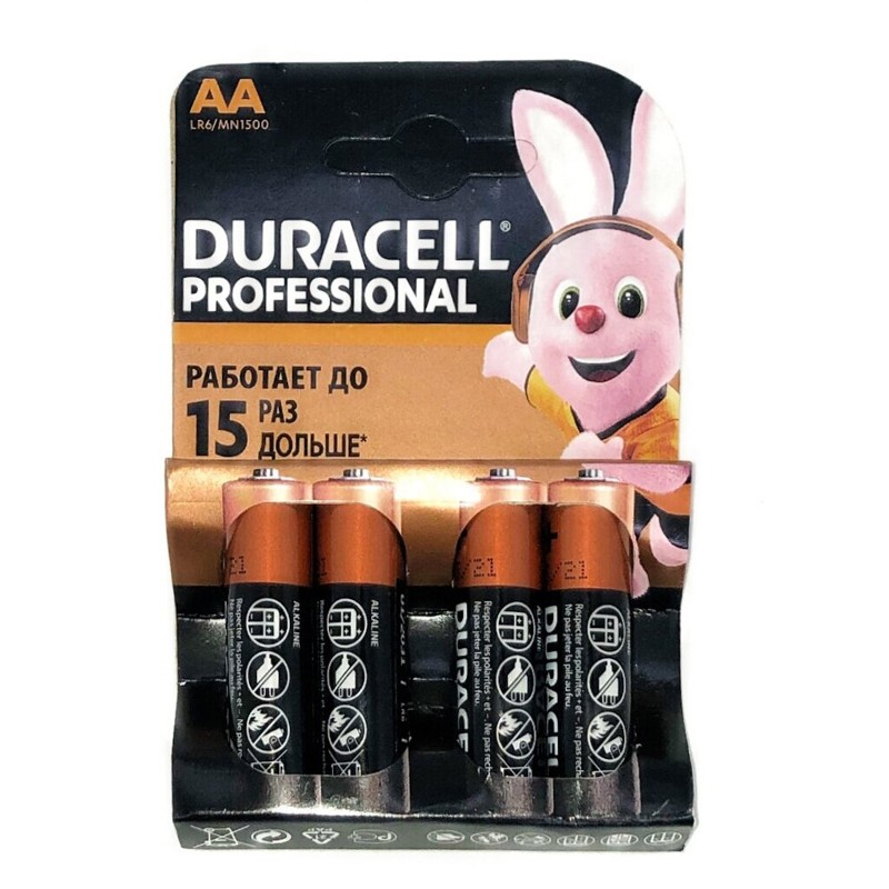 Батарейка duracell aa lr6 mn1500